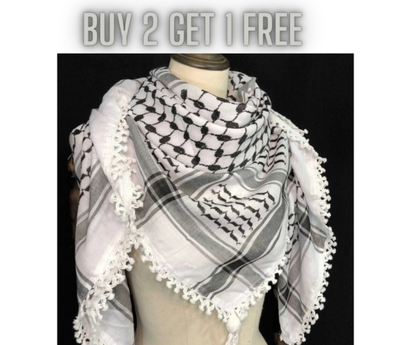 Keffiyeh Arab Scarf Palestine Original Arafat Shemagh كوفية فلسطينية